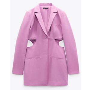 ⭕️ ZARA Blazer Dress Lavender Purple Lilac Medium